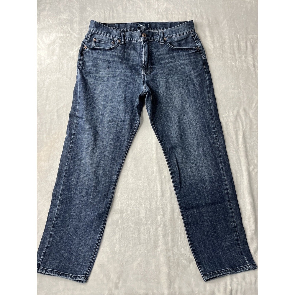 LUCKY BRAND Jean Men 36x30 Blue Wash 221 Original Straight Leg Whisker Casual